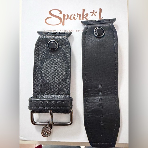 Accessories - Spark*l Bands Size 2 Coach and Black Veg Jekyl & Hyde Apple Watch Band